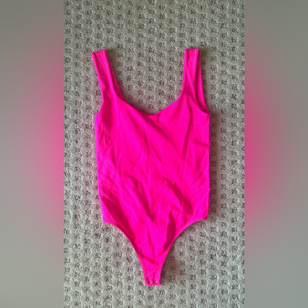 Free People Hot Pink Bodysuit